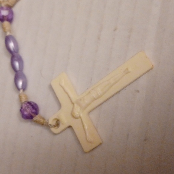 $4 Add-on Purple Beaded Rosary - Picture 2 of 3